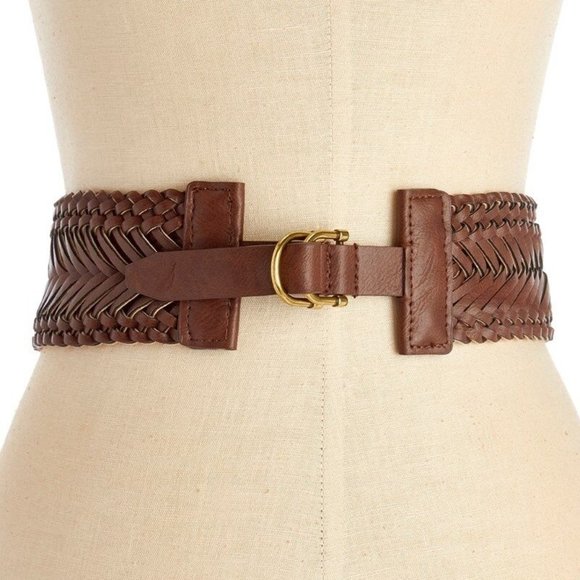 Nautica Accessories - Nautica Belt Womens Accessories Braided Stretch Belt Brown Size Medium New